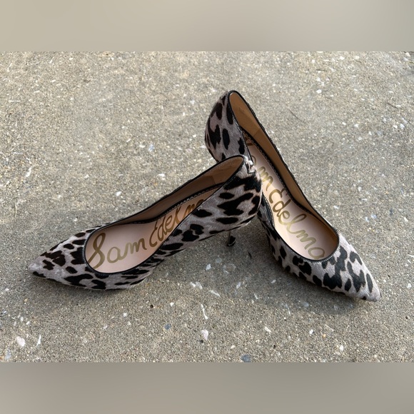 SAM EDELMAN High Heels Danna Dyed Cow Hair Animal Print Pumps Shoes Size 11